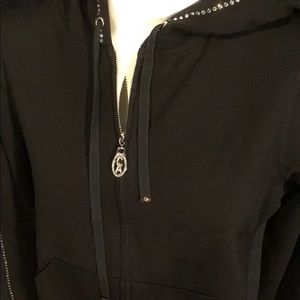 Christine Alexander zip up jacket with hood.